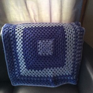 🧶 Purple BlueBerry Crocheted Lap Throw🧶